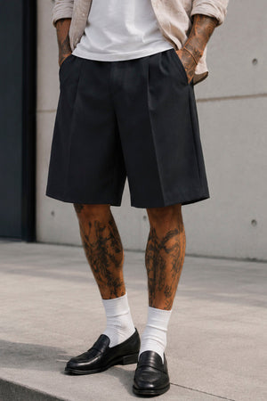 Only & Sons Daves Loose Tailored Fit 0346 Shorts Black