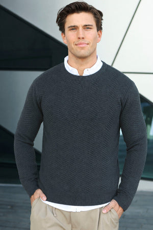 Kronstadt Carlo Cotton knit Charcoal Mix