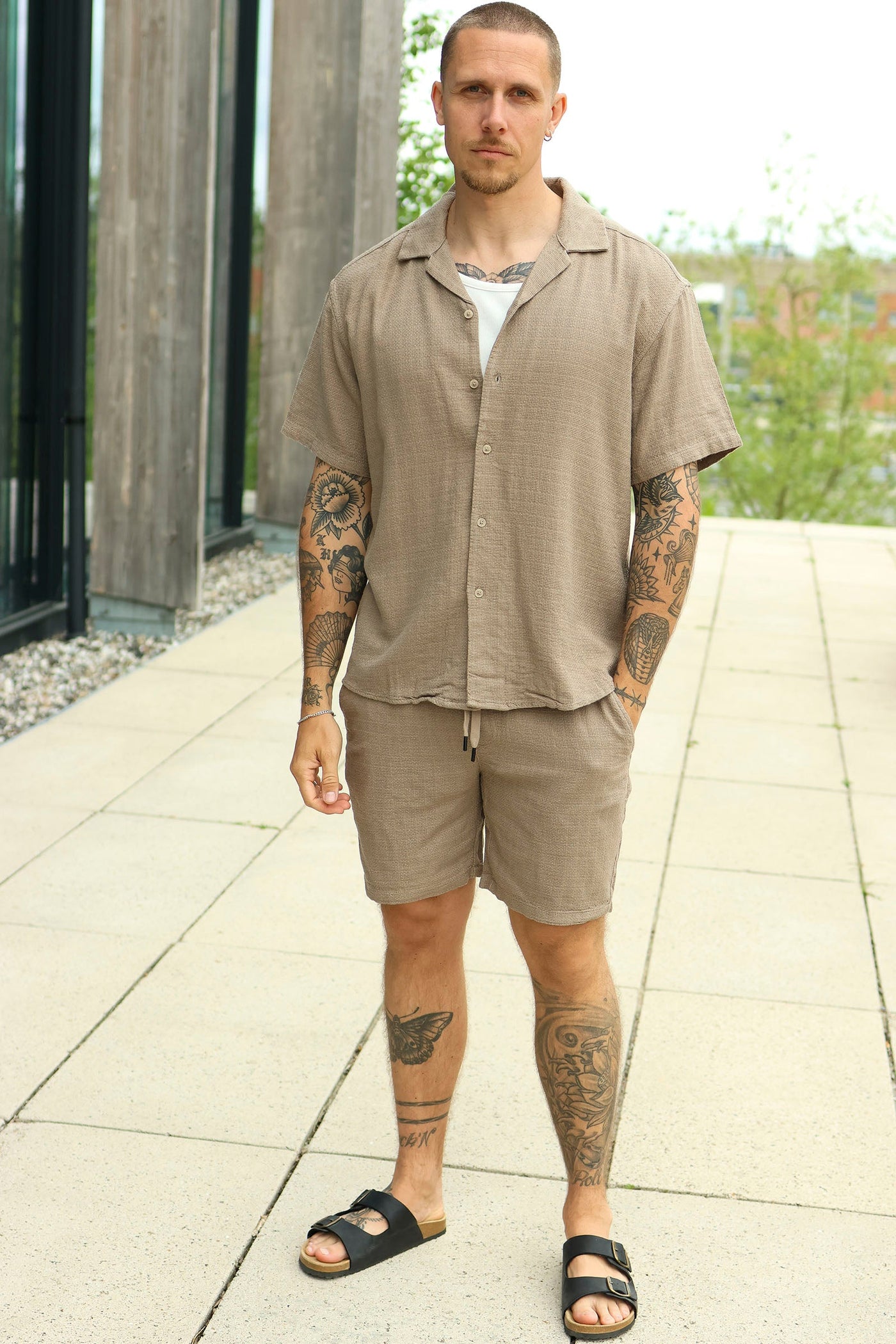 Only & Sons Latham Structure Fit 0257 Shorts Desert Taupe