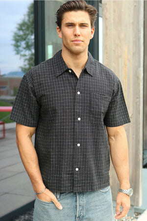Jack & Jones Riviera Linen Blend Shirt SS LN Black