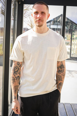 Clean Cut Copenhagen Kolding Organic Tee S/S Ecru