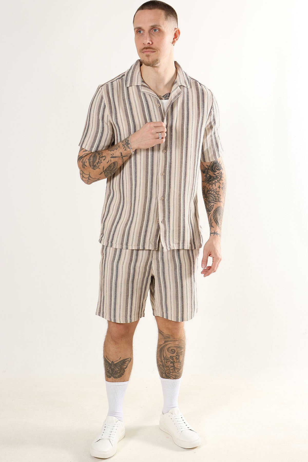 Only & Sons Trev Life Reg Stripe Gardenia