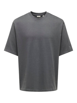 Only & Sons Millenium Ovz SS Tee Grey Pinstripe