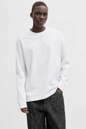 Jack & Jones Barron Tee LS O-Neck SN White