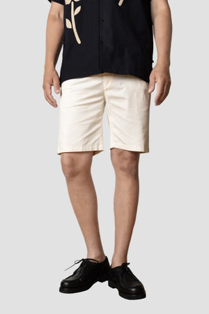 Clean Cut Copenhagen Mitchell Twill Shorts Ecru