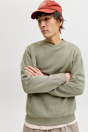 Jack & Jones Soho Relaxed Fit Crew Neck Vetiver