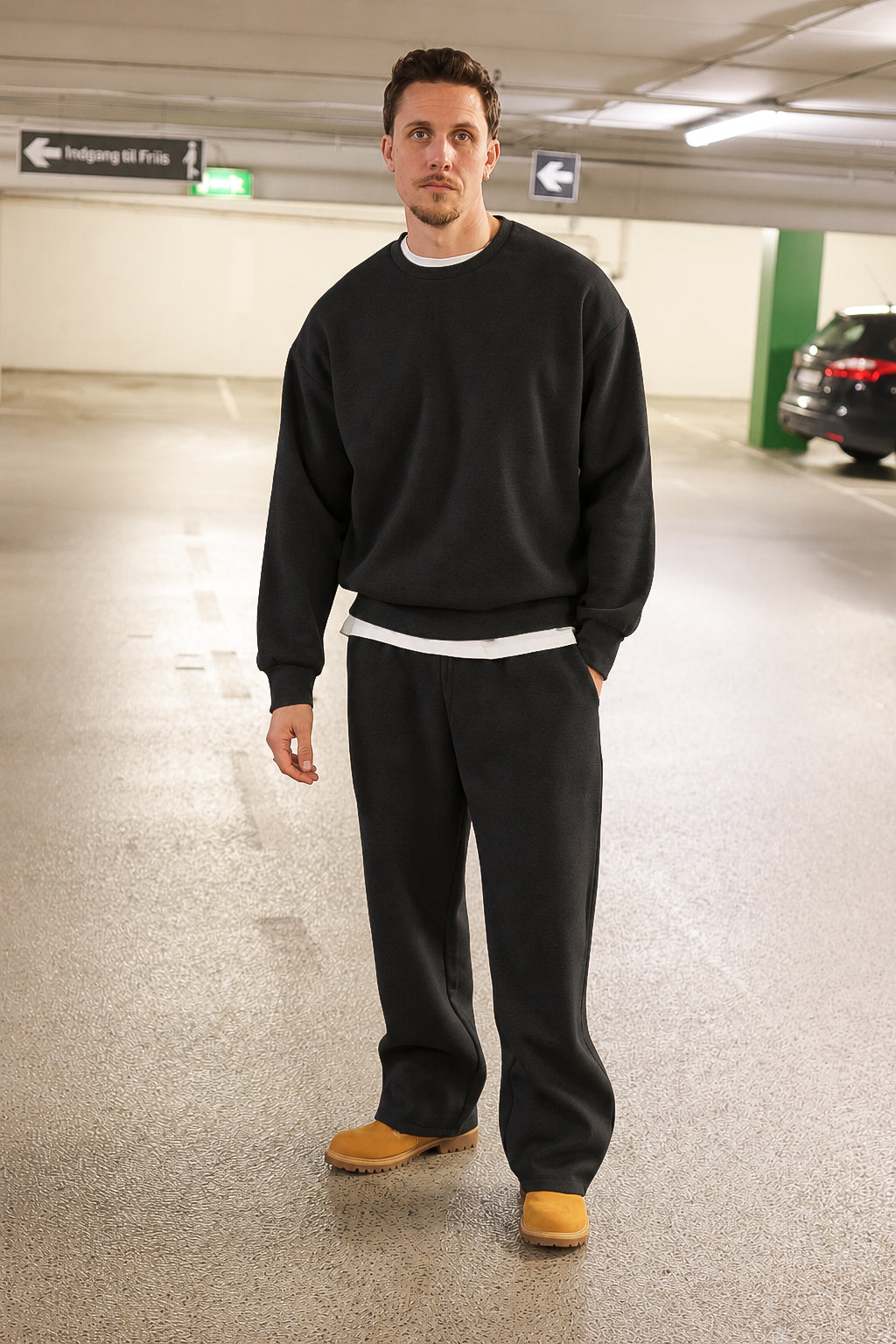 Jack & Jones Ollie Plain Sweatshirt Black