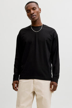Jack & Jones Barron Tee LS O-Neck SN Black