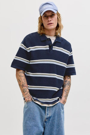 Jack & Jones Maine Knit Polo Sky Captain