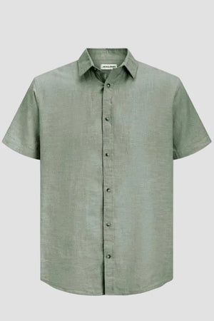 Jack & Jones Summer Linen Blend Shirt SS New Sage