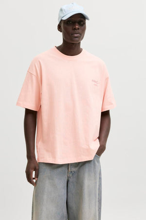 Jack & Jones Sanremo Back Tee SS Crew Neck SN Peach Melba