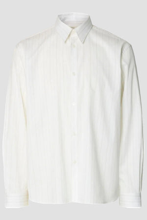 Selected George Dobby LS Shirt Cloud Dancer