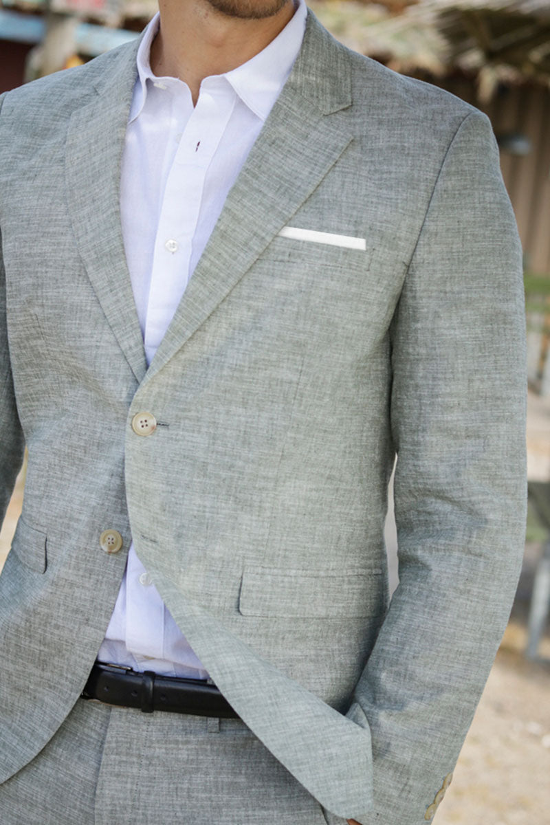 Blazer Jack & Jones Jprriviera - In Lino Beige, Taglio Relaxed Fit, Perfetto Per La Primavera, Look Casual Elegante