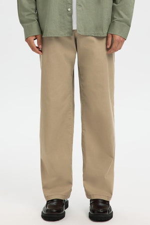 Selected Loose New Miles Flex Pant Greige