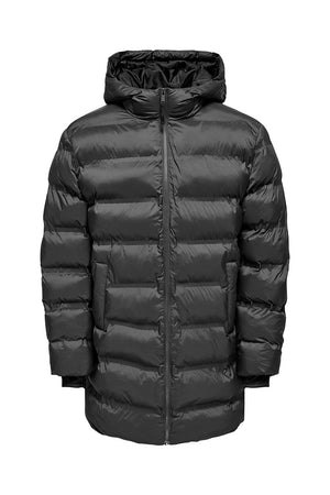 ONLY & SONS Union Seamless Puffer Coat Black