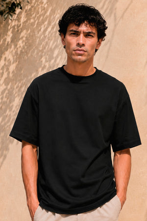 Only & Sons Caspian Airflex Boxy SS Tee Black