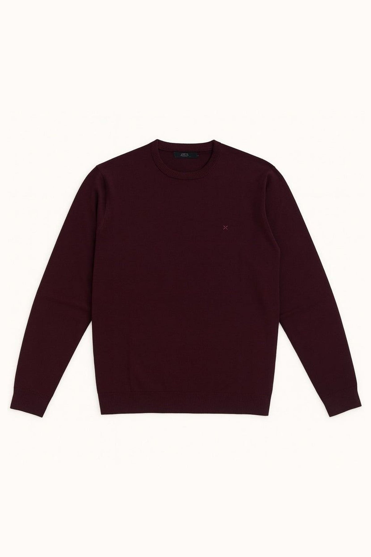 Clean Cut Copenhagen Merino Crewneck Knit Huckleberry Melange