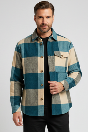 Solid Manheim Shirt Indian Teal
