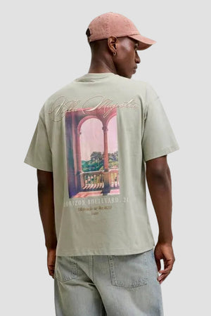 Jack & Jones Jorsanremo Back Tee SS Crew Neck SN Seagrass