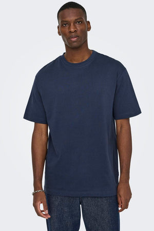 Only & Sons Fred Life Relaxed Fit SS Blue Nights