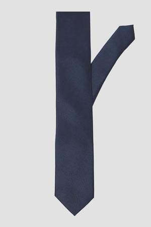 Jack & Jones Solid Tie Navy Blazer
