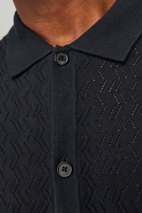 Jack & Jones Noto Knit SS Polo Black