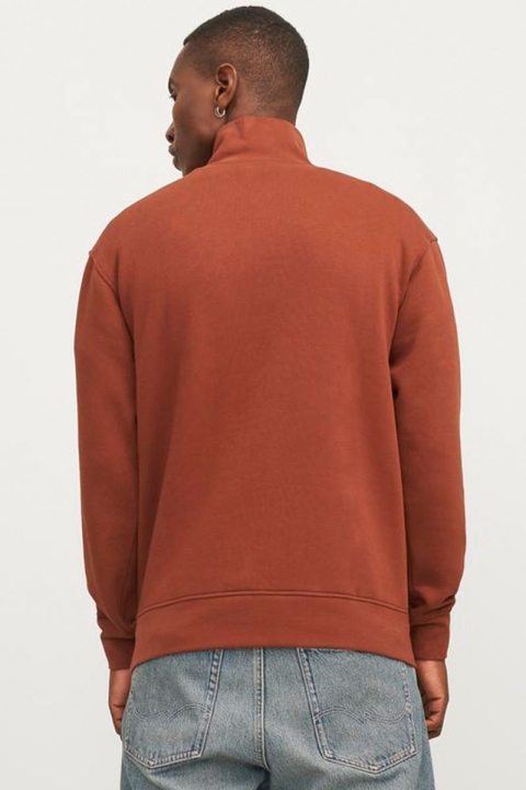 Jack & Jones Vesterbro Sweat Half Zip Brandy Brown