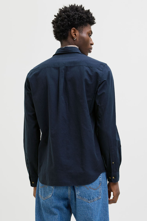 Jack & Jones Summer Linen Shirt LS Navy Blazer