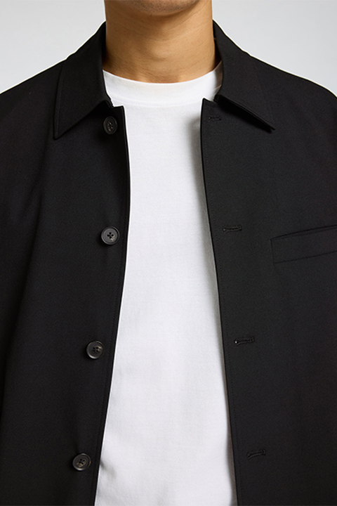 Selected Robert Regular Overshirt Black