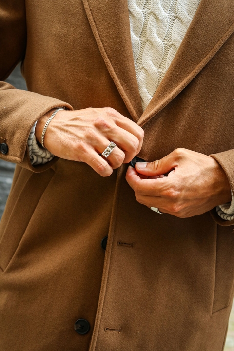 Jack & Jones Harrison Wool Coat Khaki