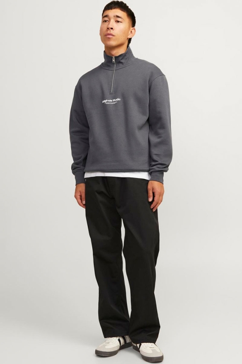 Jack & Jones Vesterbro Sweat Half Zip Iron Gate