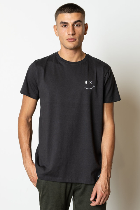 Clean Cut Copenhagen Patrick Organic Tee Black / White Print