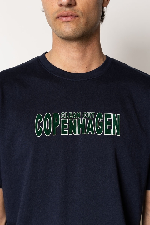 Clean Cut Copenhagen Jonas organic T-shirt Navy