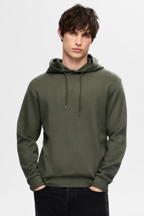 Selected Emanuel Soft Hoodie Sweat Forest Night