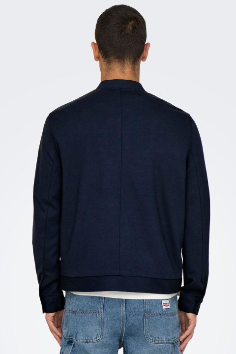 ONLY & SONS Mark Bomber Jacket Night Sky