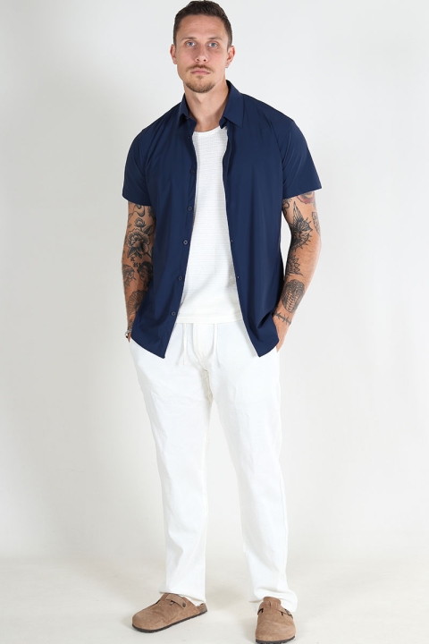 Selected Brody Straight Fit Linen Pants Cloud Dancer