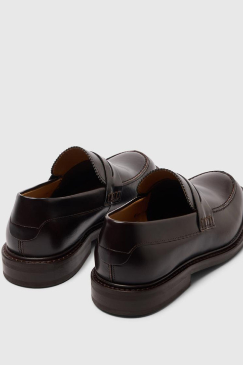 Selected Carter Leather Low Penny Loafer Demitasse