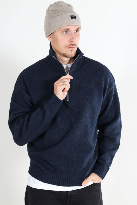 Jack & Jones Ollie Knit Half Zip Sky Captain