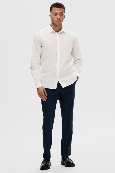 Selected Slim New Linen Shirt LS White