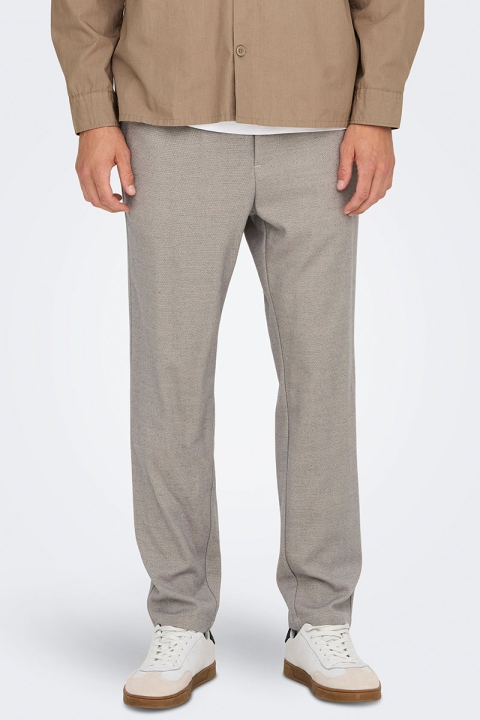 ONLY & SONS Linus Tap Pants Silver Lining