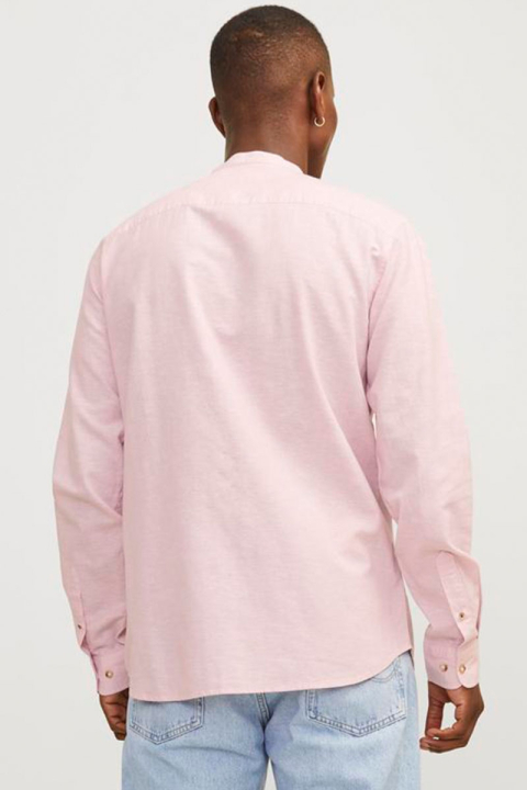 Jack & Jones Summer Band Shirt LS Pink Nectar