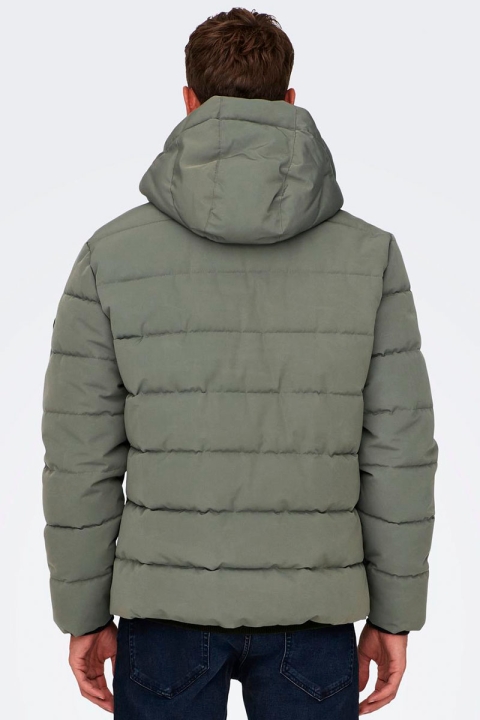 ONLY & SONS CAYSON PUFFA JACKET Castor Gray