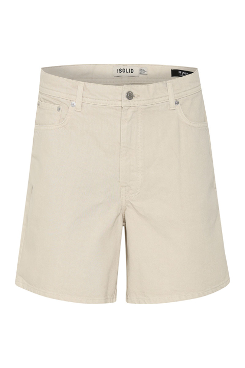 Solid Ryan Denim Shorts Oatmeal