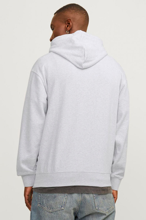 Jack & Jones Charge Sweat Hoodie Loose Fit White Melange