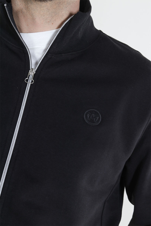 Kronstadt Lars Badge Zip Sweat Black