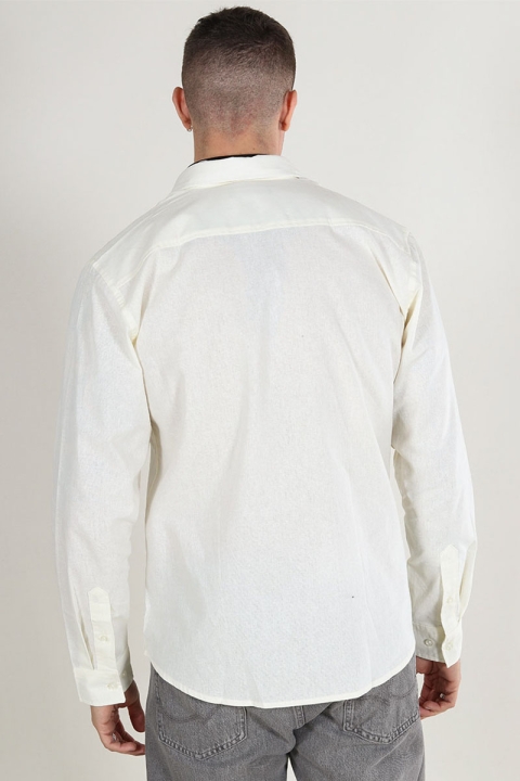 Clean Cut Copenhagen Cotton Linen Shirt Ecru