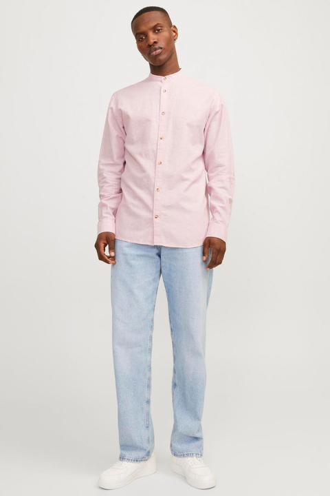 Jack & Jones Summer Band Shirt LS Pink Nectar