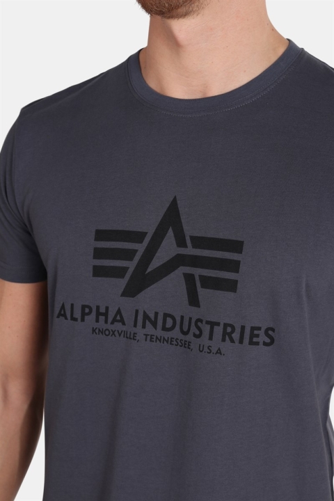 Industries Basic Alpha Grey Black T-shirt Black