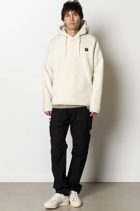 Fat Moose Sawyer fleece hoodie Off White