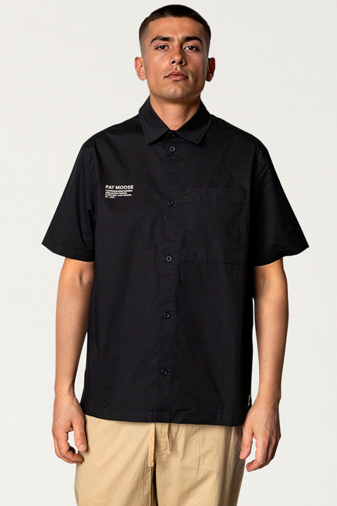 Fat Moose Evan shirt SS Black